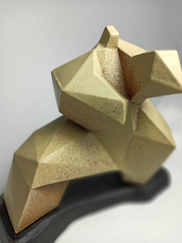 陶瓷（中國功夫雕塑）輕藝術系列 限量優惠 擺件Bookend,lowpoly,geometric,sculpture 第2張的照片