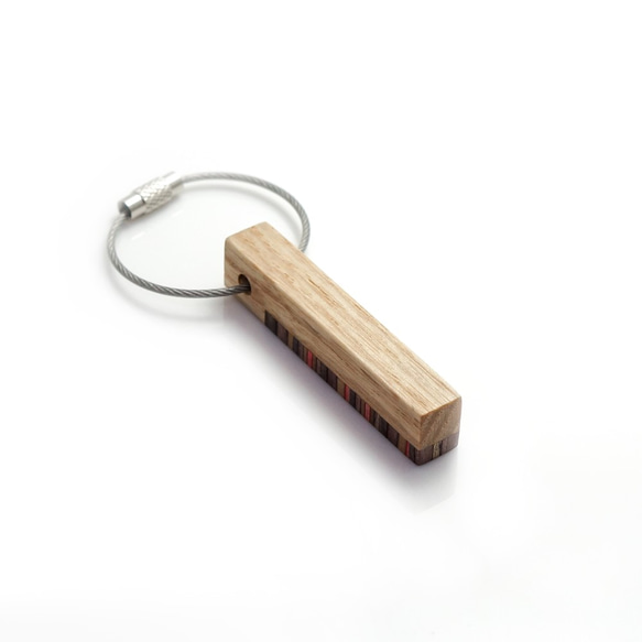 寄木細工樣式鑰匙圈R1206005 第2張的照片