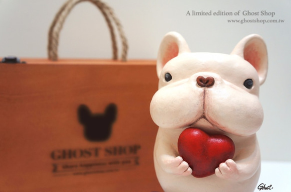 ((台灣免運))法國鬥牛犬 小福寶公仔限量紀念款A limited edition of Ghost Shop 第8張的照片