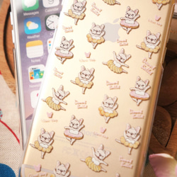 iPhone6 / 6s 手機殼-法國鬥牛犬甜甜圈芭蕾(透明) 第3張的照片