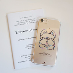 iPhone7 手機殼-法國鬥牛犬 福寶孵蛋(透明) 第1張的照片