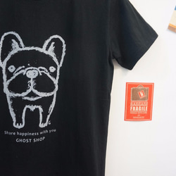 【 Hello福寶 】-法國鬥牛犬T-shirt- 黑 第1張的照片