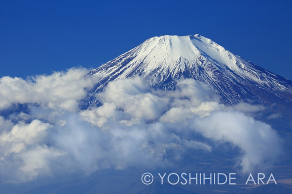 【額装写真】雲湧く富士山 1枚目の画像