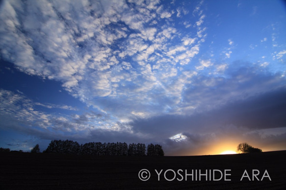 【額装写真】マイルドセブンの丘の夕景 1枚目の画像