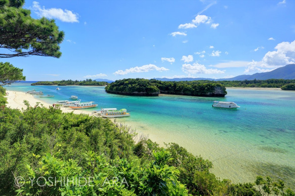 【額装写真】日本百景・川平湾 1枚目の画像