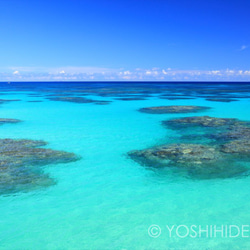 【額装写真】ハテルマブルーの絶景 1枚目の画像