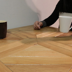 家具職人が作るナラ無垢寄木天板【新規創業主様割引いたします】 7枚目の画像