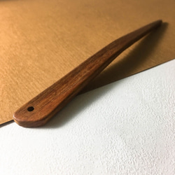 平野木製の手のヘアピン - ローズウッド 2枚目の画像