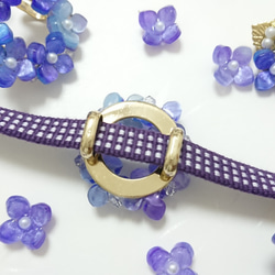 奧比多姆繡球花環靛藍紫色 第6張的照片