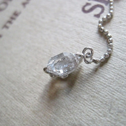Harkimar鑽石7  -  9毫米銀耳環※可更換耳環 第4張的照片