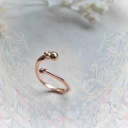 Gold Drops Furu-Water Universe-One-size-fits-all ring / K10PG 第2張的照片