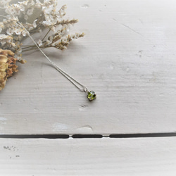 GemStone Necklace -Peridot- 8mm 2枚目の画像