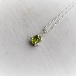 GemStone Necklace -Peridot- 8mm 3枚目の画像