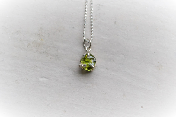 GemStone Necklace -Peridot- 8mm 5枚目の画像