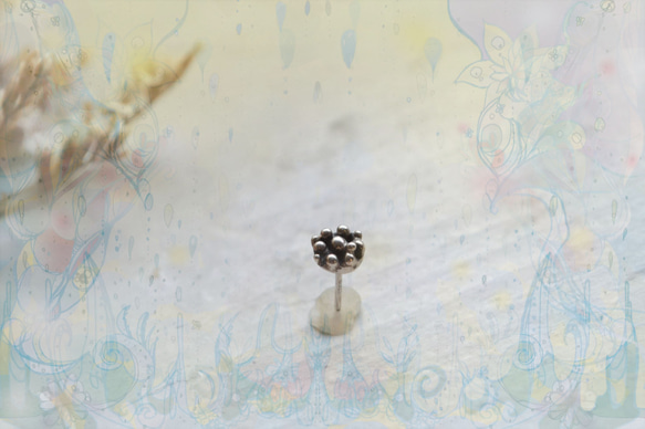 銀滴篩單耳環-11- / SV925 第6張的照片