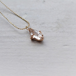 Only One!Harkimar Diamond K10YG Necklace-8-【暮らしとクリーマ出展中】 2枚目の画像