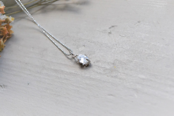 Only One!Herkimer Diamond SV925 Necklace-8-【Sold】 3枚目の画像