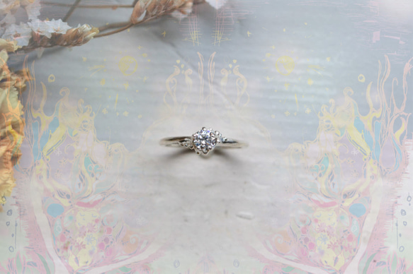 只有一個！Herkimer Diamond SV925戒指-13- 第2張的照片
