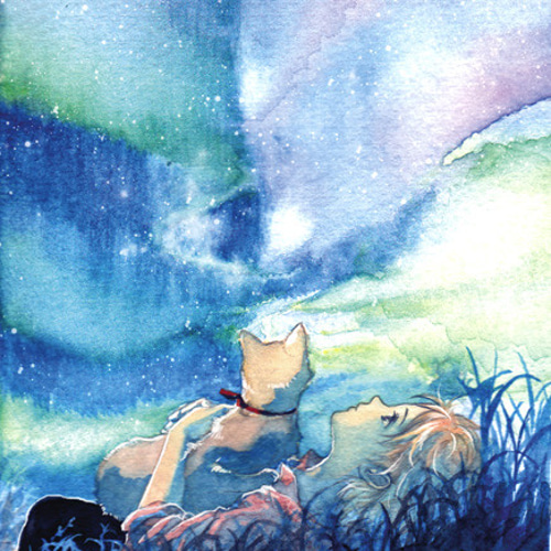 絵画通販☆原画（1点限り）「Univers」（アクリル水彩画 2022年5