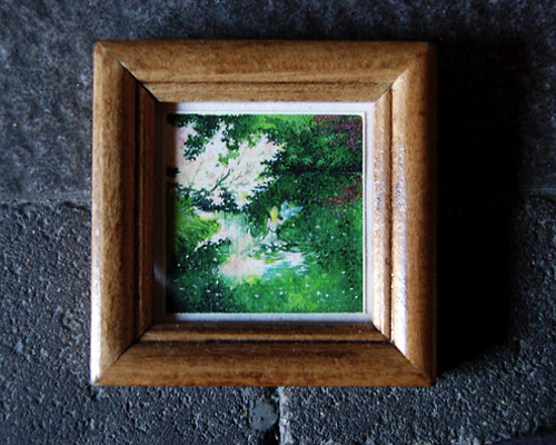 小さな絵【複製原画】 水面の碧 絵画 Yuko Niwa 通販 1235944｜Creema