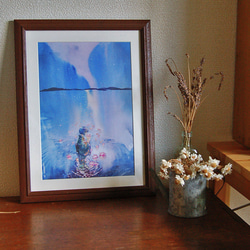 アートポスター「水中の音楽」A4サイズ 絵画 Yuko Niwa 通販