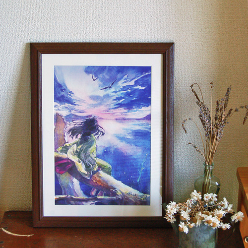 アートポスター「水中の音楽」A4サイズ 絵画 Yuko Niwa 通販