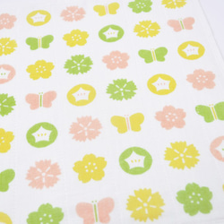 かやのふきん「お干菓子（ピンク）」　作者：粟辻デザイン 1枚目の画像