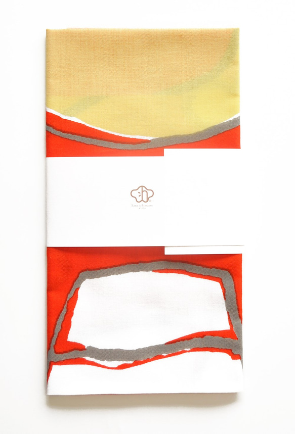 紅白手拭い「祝い富士」　作者：井口通太郎 5枚目の画像