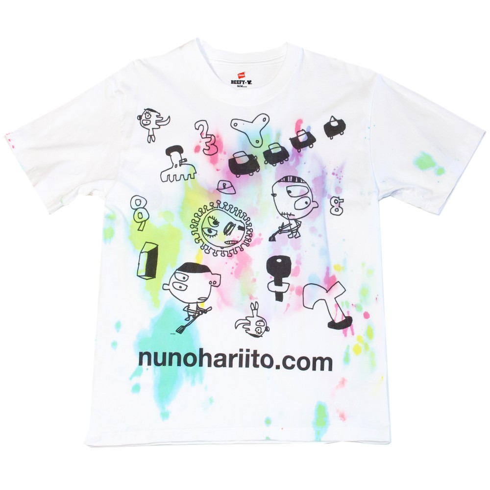 【1点物】グラフイティを楽しむ、虹色染めTシャツ〜no.09