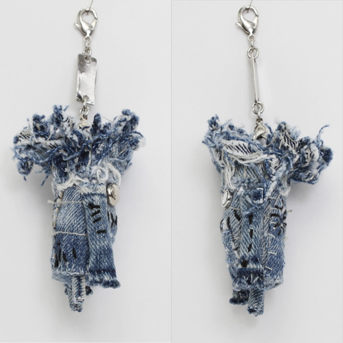 リメイクデニムカウボーイサボちゃんバッグチャームNo.209 リメイクデニムカウボーイサボちゃんバッグチャームNo.209 - メルカリ