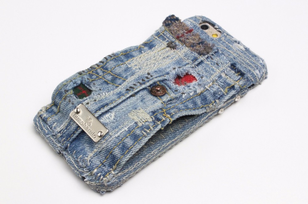 片手で操作できるデニムスマホケース_Phoenix - iPhone17Pro,16ほか全機種対応,Xperiaほか