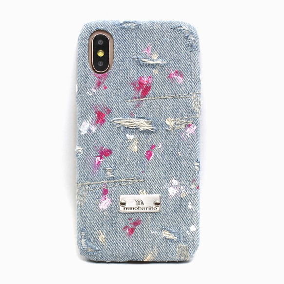 iPhone 8 Plus，XR和所有其他型號，Android / Paint Denim iPhone手機殼19001（α塗料 第1張的照片