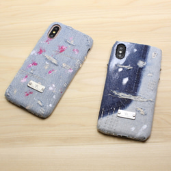 iPhone 8 Plus，XR和所有其他型號，Android / Paint Denim iPhone手機殼19001（α塗料 第8張的照片