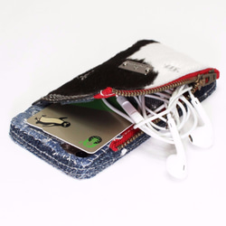 [Creema Limited /秋季幸運袋]小牛皮iPhone /智能手機套和手帶小皮套 第2張的照片