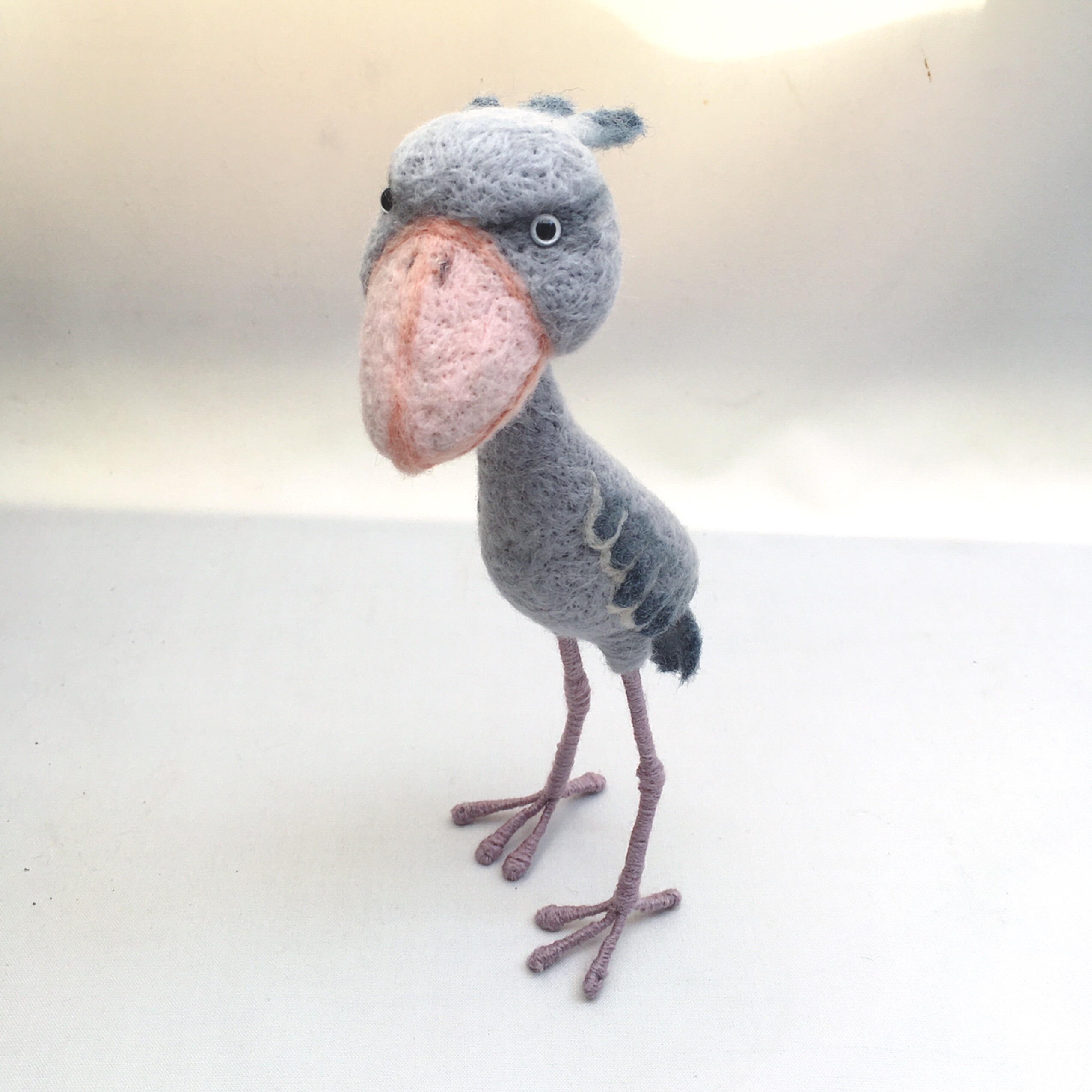 羊毛フェルト ハシビロコウ置物 羊毛フェルト ちくpupu. 通販 羊毛フェルト ハシビロコウ置物 羊毛フェルト ちくpupu. 通販