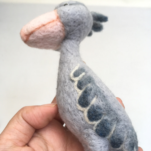 羊毛フェルト ハシビロコウ置物 羊毛フェルト ちくpupu. 通販