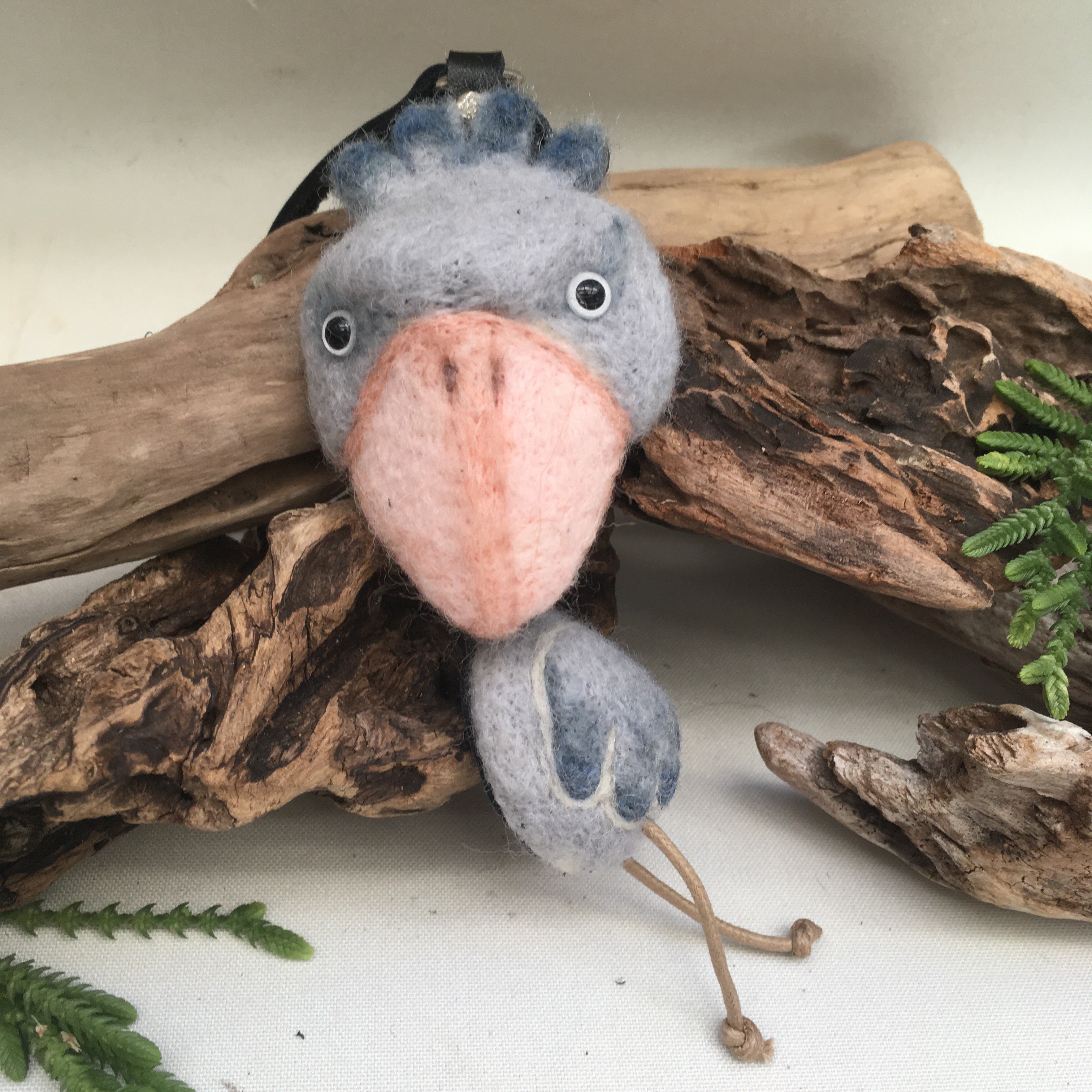 ♪ハシビロコウ♪♪動物ぽんぽん♪羊毛フェルト♪♪チャーム〔ハンドメイド〕