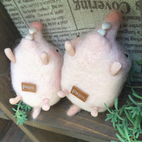 羊毛フェルト ハダカデバネズミの人形 羊毛フェルト ちくpupu. 通販