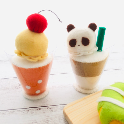 フェルトままごと＊カフェセットA① おもちゃ・人形 Petite Paume 通販
