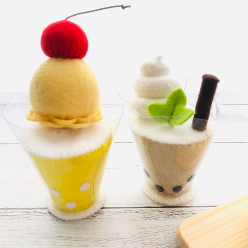 フェルトままごと＊カフェセットB② おもちゃ・人形 Petite Paume 通販