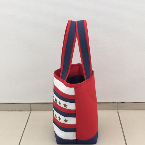 れ*ゃ様 ハンドメイド•トートバッグ•手提げバッグ•赤•ドット柄