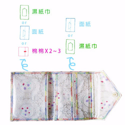 2面防水貼身私物&面紙隨身包-是粉紅愛心啊Waterproof tissue/wiper/maxi pad purse 第6張的照片