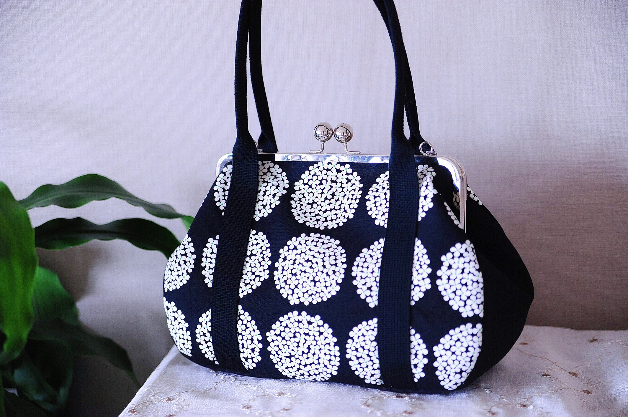 ☆新作☆【nanqueen's handmade】がま口ハンド＆ショルダー2way