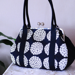 ハンドメイド　大きながま口バッグ　2点セット#489 ☆新作☆【nanqueen's handmade】がま口ハンド＆ショルダー2wayバッグ
