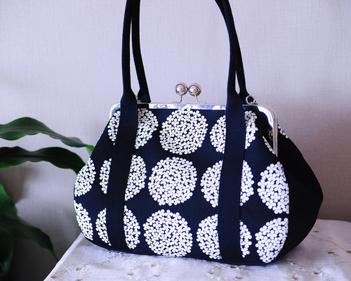 ☆新作☆【nanqueen's handmade】がま口ハンド＆ショルダー2wayバッグ