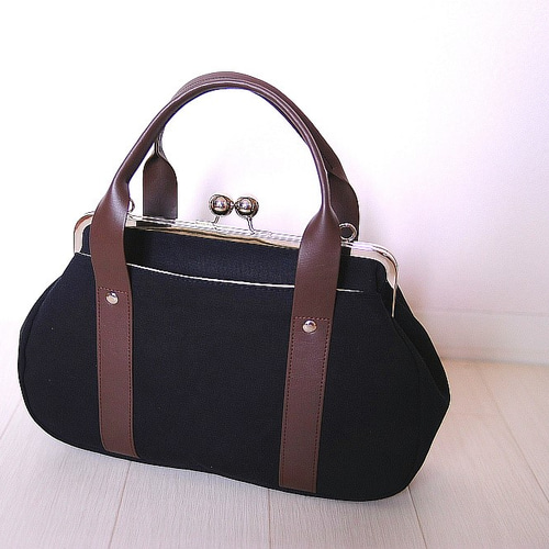＊ハンドメイド＊もんちゃん様お取り置き分　25口金ショルダーがま口バッグ　２点 MY mama がま口口金 大きな 二口 ハンドバッグ ショルダー
