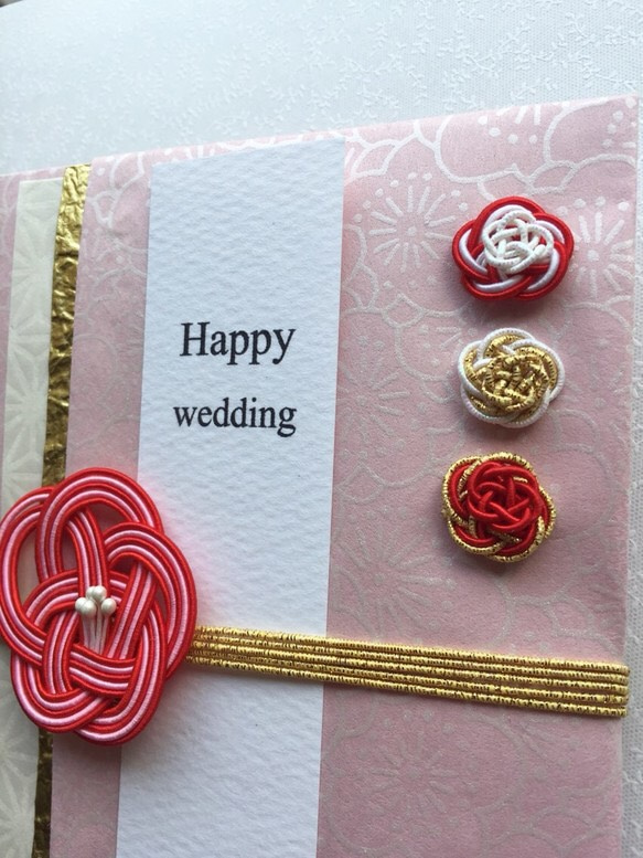 結婚式  ご祝儀袋   ー梅ー  pink白 3枚目の画像