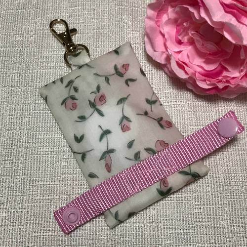 ランドセルに付けられる☆リールキーケース リバティ生地使用