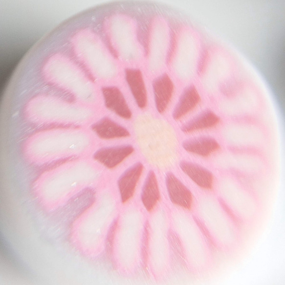 10mm 5個 ピンクのお花 ビーズ 　ポリマークレイ 3枚目の画像