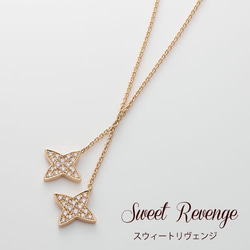 スウィートリヴェンジ Sweet Revenge （K18ゴールド手裏剣×2・パヴェダイヤ・ブレス） 3枚目の画像